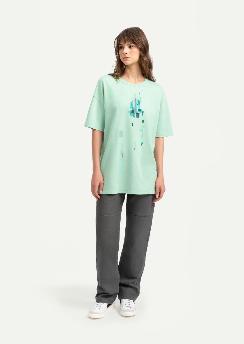 KAFT Mint Unisex Relax Creative Tshirt Ev - 6